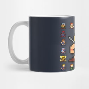 MOTU Heroic Warriors 8bit Pixel Art Mug